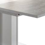 Eettafel Entremont (met uitschuiffunctie Bruin - Grijs - Wit - Plaatmateriaal - 160 x 76 x 90 cm