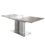 Eettafel Entremont (met uitschuiffunctie Bruin - Grijs - Wit - Plaatmateriaal - 160 x 76 x 90 cm