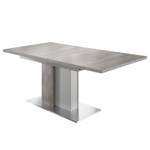 Eettafel Entremont (met uitschuiffunctie Bruin - Grijs - Wit - Plaatmateriaal - 160 x 76 x 90 cm