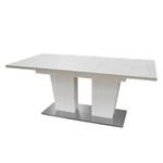 Table extensible Ettal Blanc - Bois manufacturé - 160 x 76 x 90 cm