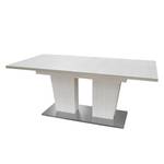 Table extensible Ettal Blanc - Bois manufacturé - 190 x 76 x 90 cm