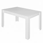 Table Fairford Blanc mat - 120 x 80 cm
