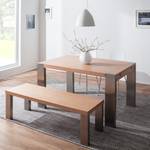 Eettafel Gustave (met verlengstukken) eikenhout/roestvrij staal