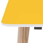 Table Helvig I Chêne partiellement massif - Jaune / Chêne - 220 x 95 cm