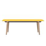 Table Helvig I Chêne partiellement massif - Jaune / Chêne - 170 x 95 cm