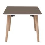 Table Helvig I Chêne partiellement massif - Taupe / Chêne - 170 x 95 cm