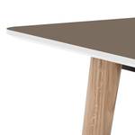 Table Helvig I Chêne partiellement massif - Taupe / Chêne - 170 x 95 cm