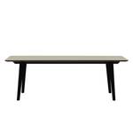 Table Helvig II Chêne partiellement massif - Gris / Noir - 170 x 95 cm