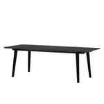 Table Helvig II Chêne partiellement massif - Anthracite / Noir - 170 x 95 cm