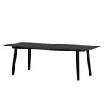 Table Helvig II Chêne partiellement massif - Anthracite / Noir - 220 x 95 cm