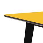 Table Helvig II Chêne partiellement massif - Jaune / Noir - 170 x 95 cm