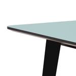 Table Helvig II Chêne partiellement massif - Bleu clair / Noir - 170 x 95 cm