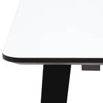 Table Helvig II Chêne partiellement massif - Blanc / Noir - 220 x 95 cm