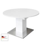 Eettafel Hoton (met uitschuiffunctie) Mat wit - Diameter: 120 cm