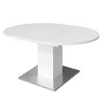 Eettafel Hoton (met uitschuiffunctie) Mat wit - Diameter: 104 cm