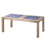 Esstisch Ibiza Mango massiv / Keramik - Mango / Blau - 190 x 95 cm