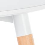 Table Jade Hêtre partiellement massif - Blanc / Hêtre