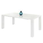Table Jolina (avec rallonge) Blanc brillant - 140 / 180 x 90 cm