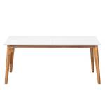 Table extensible Karay Caoutchouc massif - Imitation béton / Caoutchouc - Blanc