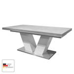 Table extensible Kirby Gris - Blanc - Bois manufacturé - 180 x 79 x 90 cm