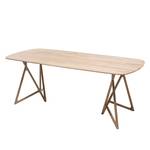 Eettafel Koza massief eikenhout - Lichte eikenhouten - 200x90cm