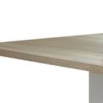 Eettafel Lambda zilvereikenhouten look/wit