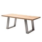 Table Lavaro III Chêne / Acier inoxydable - 180 x 100 cm