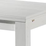 Table extensible Leaf Imitation pin blanc - 80 x 80 cm