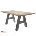 Eettafel Leeton I Grof gezaagd eikenhouten look - 180 x 90 cm