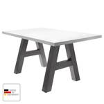 Table Leeton I Blanc mat - 140 x 90 cm