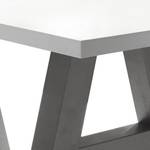 Table Leeton I Blanc mat - 180 x 90 cm