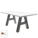 Table Leeton I Blanc mat - 180 x 90 cm