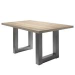 Eettafel Leeton II Grof gezaagd eikenhouten look - 140 x 90 cm