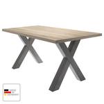 Eettafel Leeton III Grof gezaagd eikenhouten look - 140 x 90 cm