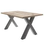 Eettafel Leeton III Eikenhouten look zandkleurig - 140 x 90 cm