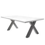 Table Leeton III Blanc mat - 200 x 100 cm