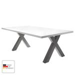 Table Leeton III Blanc mat - 200 x 100 cm