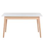 Table extensible LINDHOLM Chêne partiellement massif - Blanc - 140 x 90 cm