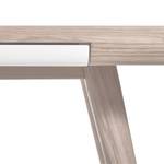 Table Loca I Chêne partiellement massif - Chêne clair / Blanc - 160 x 100 cm