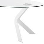 Table Mende Verre / Acier inoxydable - Verre clair / Blanc