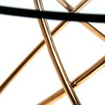 Esstisch Molekular Glas / Edelstahl Gold