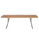 Eettafel Norrdal IV massief eikenhout/ijzer - 180x90cm - 180x90cm