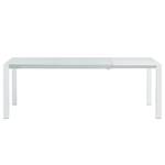 Table extensible Osidda Verre / Acier - Blanc - 160 x 90 cm