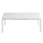 Table extensible Pattada Verre / Acier - Blanc