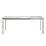 Table Retie I Marbre / Acier - Marbre blanc - Largeur : 160 cm - Gris lumineux