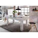 Table extensible River Imitation pin blanc