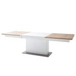 Table extensible Serrata Chêne rustique / Blanc mat