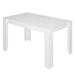 Eettafel Fairford (met uitschuiffunctie) Mat wit - 110 x 60 cm