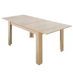 Table extensible Fairford Imitation chêne brut de sciage - 120 x 80 cm