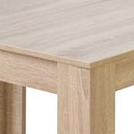 Table extensible Fairford Imitation chêne brut de sciage - 110 x 60 cm